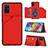 Funda Lujo Cuero Carcasa Y04B para Samsung Galaxy A51 5G Rojo