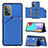 Funda Lujo Cuero Carcasa Y04B para Samsung Galaxy A52 4G Azul