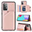 Funda Lujo Cuero Carcasa Y04B para Samsung Galaxy A52 4G Oro Rosa