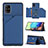 Funda Lujo Cuero Carcasa Y04B para Samsung Galaxy A71 4G A715 Azul