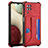 Funda Lujo Cuero Carcasa Y04B para Samsung Galaxy M12 Rojo