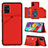 Funda Lujo Cuero Carcasa Y04B para Samsung Galaxy M40S Rojo