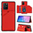 Funda Lujo Cuero Carcasa Y04B para Samsung Galaxy M80S Rojo