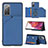 Funda Lujo Cuero Carcasa Y04B para Samsung Galaxy S20 FE 4G Azul