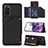 Funda Lujo Cuero Carcasa Y04B para Samsung Galaxy S20 Negro