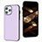 Funda Lujo Cuero Carcasa Y07B para Apple iPhone 14 Pro Max Purpura Claro