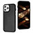 Funda Lujo Cuero Carcasa Y07B para Apple iPhone 15 Pro Negro