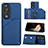 Funda Lujo Cuero Carcasa YB1 para Huawei Honor 90 5G Azul