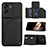 Funda Lujo Cuero Carcasa YB1 para Huawei Honor 90 Lite 5G Negro