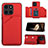 Funda Lujo Cuero Carcasa YB1 para Huawei Honor X8b Rojo