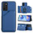 Funda Lujo Cuero Carcasa YB1 para Oppo A16 Azul