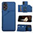 Funda Lujo Cuero Carcasa YB1 para Oppo A38 Azul