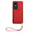 Funda Lujo Cuero Carcasa YB1 para Oppo Reno10 Pro 5G Rojo