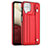 Funda Lujo Cuero Carcasa YB1 para Samsung Galaxy A12 Nacho Rojo