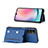 Funda Lujo Cuero Carcasa YB1 para Samsung Galaxy A24 4G Azul