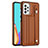 Funda Lujo Cuero Carcasa YB1 para Samsung Galaxy A52 4G Marron