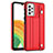 Funda Lujo Cuero Carcasa YB1 para Samsung Galaxy A73 5G Rojo
