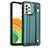 Funda Lujo Cuero Carcasa YB1 para Samsung Galaxy A73 5G Verde