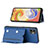 Funda Lujo Cuero Carcasa YB1 para Samsung Galaxy F04 Azul