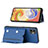 Funda Lujo Cuero Carcasa YB1 para Samsung Galaxy M04 Azul