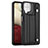 Funda Lujo Cuero Carcasa YB1 para Samsung Galaxy M12 Negro