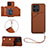 Funda Lujo Cuero Carcasa YB2 para Huawei Honor X8b Marron