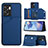 Funda Lujo Cuero Carcasa YB2 para OnePlus Nord N300 5G Azul