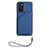 Funda Lujo Cuero Carcasa YB2 para Oppo A16 Azul