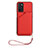 Funda Lujo Cuero Carcasa YB2 para Oppo A16 Rojo