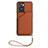 Funda Lujo Cuero Carcasa YB2 para Oppo A77s Marron