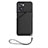 Funda Lujo Cuero Carcasa YB2 para Oppo A77s Negro