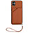 Funda Lujo Cuero Carcasa YB2 para Samsung Galaxy A04 4G Marron