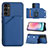 Funda Lujo Cuero Carcasa YB2 para Samsung Galaxy A14 4G Azul