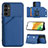 Funda Lujo Cuero Carcasa YB2 para Samsung Galaxy A34 5G Azul