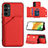 Funda Lujo Cuero Carcasa YB2 para Samsung Galaxy A34 5G Rojo