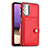 Funda Lujo Cuero Carcasa YB2 para Samsung Galaxy M32 5G Rojo