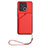 Funda Lujo Cuero Carcasa YB2 para Xiaomi Redmi 10 India Rojo