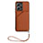 Funda Lujo Cuero Carcasa YB2 para Xiaomi Redmi Note 12 4G Marron