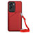 Funda Lujo Cuero Carcasa YB3 para Huawei Honor 90 Lite 5G Rojo