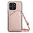 Funda Lujo Cuero Carcasa YB3 para Huawei Honor X6a Oro Rosa