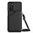 Funda Lujo Cuero Carcasa YB3 para Oppo A16 Negro