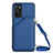 Funda Lujo Cuero Carcasa YB3 para Oppo A16s Azul