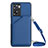 Funda Lujo Cuero Carcasa YB3 para Oppo A57 4G Azul