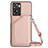 Funda Lujo Cuero Carcasa YB3 para Oppo A57 4G Oro Rosa