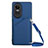 Funda Lujo Cuero Carcasa YB3 para Oppo Reno10 5G Azul