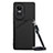 Funda Lujo Cuero Carcasa YB3 para Oppo Reno10 5G Negro