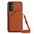 Funda Lujo Cuero Carcasa YB3 para Samsung Galaxy A34 5G Marron