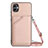 Funda Lujo Cuero Carcasa YB3 para Samsung Galaxy M04 Oro Rosa