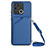 Funda Lujo Cuero Carcasa YB3 para Xiaomi Redmi 10 India Azul