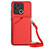 Funda Lujo Cuero Carcasa YB3 para Xiaomi Redmi 10 India Rojo